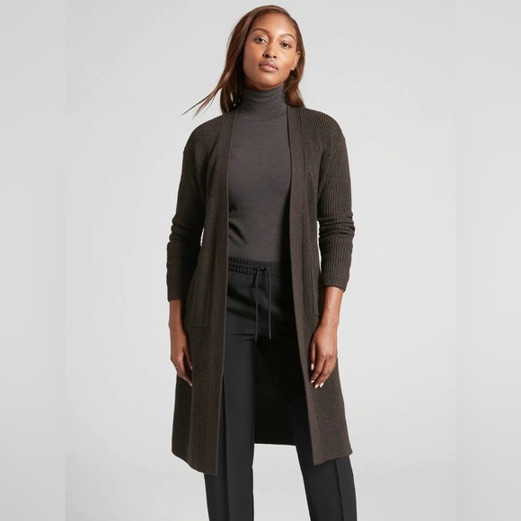 Athleta Sweaters - Athleta scenic wrap walnut brown